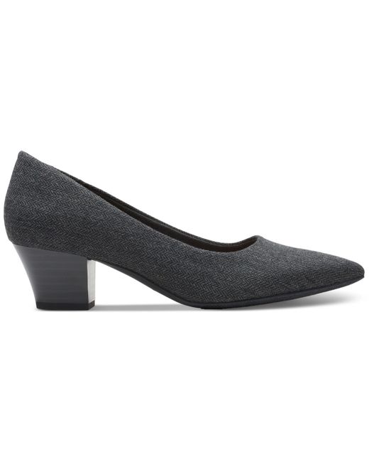 Clarks Teresa Step Blockheel Comfort Pumps in Black Lyst