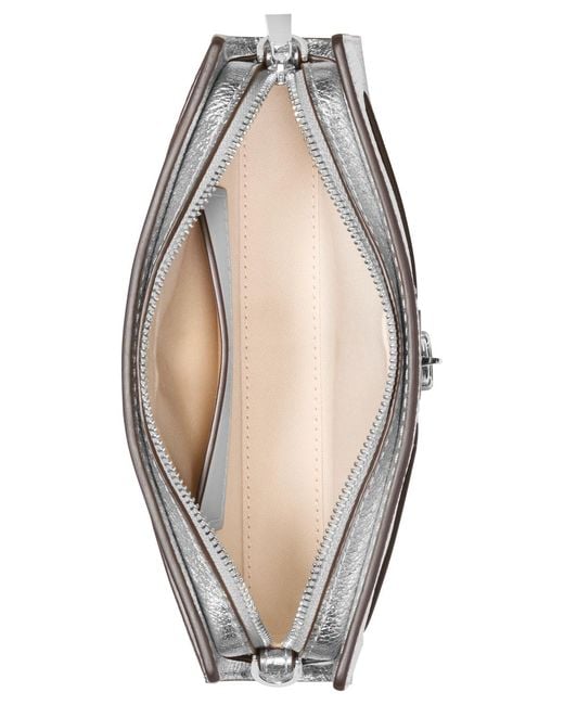 Michael Kors Gray Michael Hamilton Moderne Small Convertible Crossbody Bag