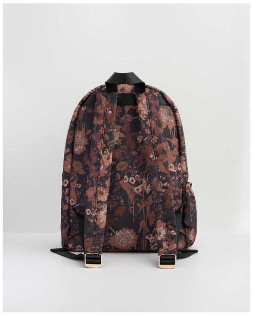 Fable England Brown Deco Blooms Backpack