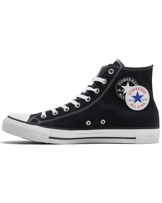 Converse Black Chuck Taylor Side License Plate Canvas Casual Sneakers From Finish Line for men