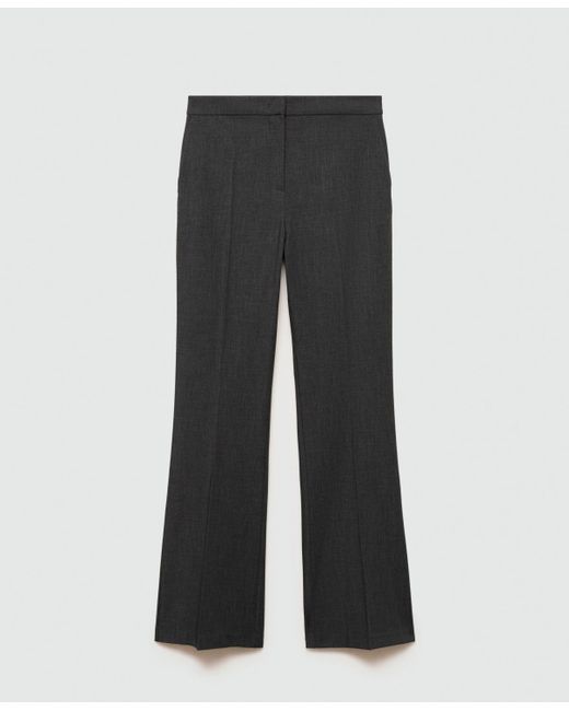 Mango Blue Flared Suit Trousers