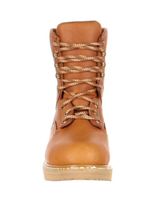 Georgia Boot Brown Wedge Steel Toe Work Boot for men