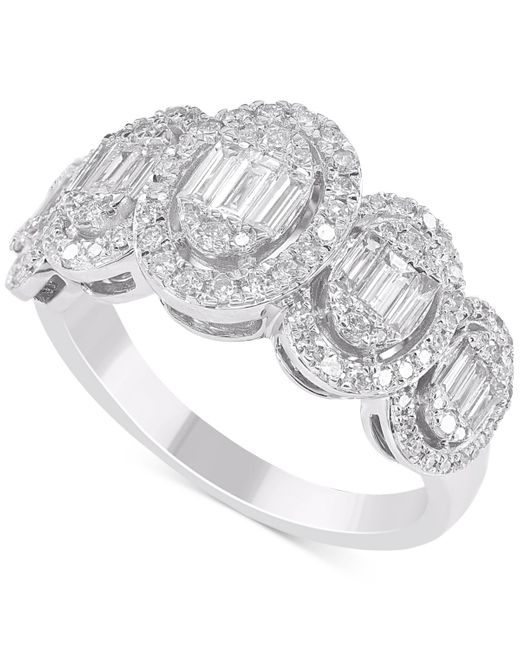 Macy's White Diamond Cluster Statement Ring (3/4 Ct. T.w.