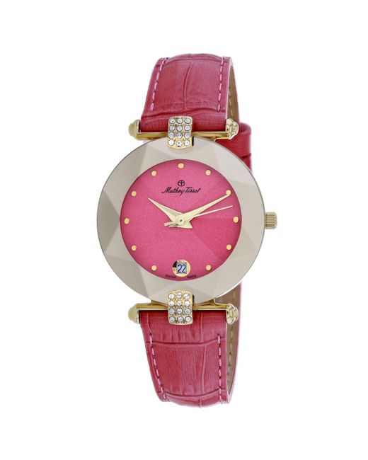 Mathey-Tissot Pink Pyramide Dial Watch