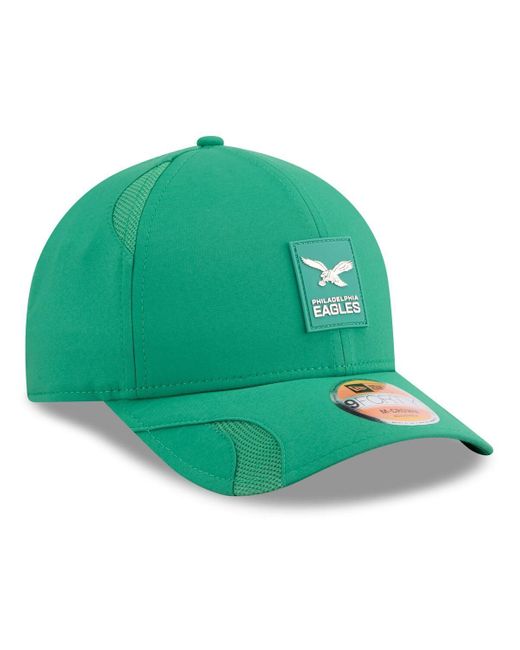 KTZ Green Philadelphia Eagles 2025 Sideline Throwback M-crown 9forty Adjustable Hat for men