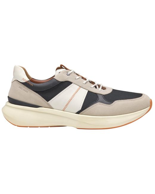 Johnston & Murphy White Declan Round Toe Sneakers for men