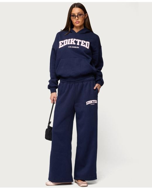 Edikted Blue La Sweatpants