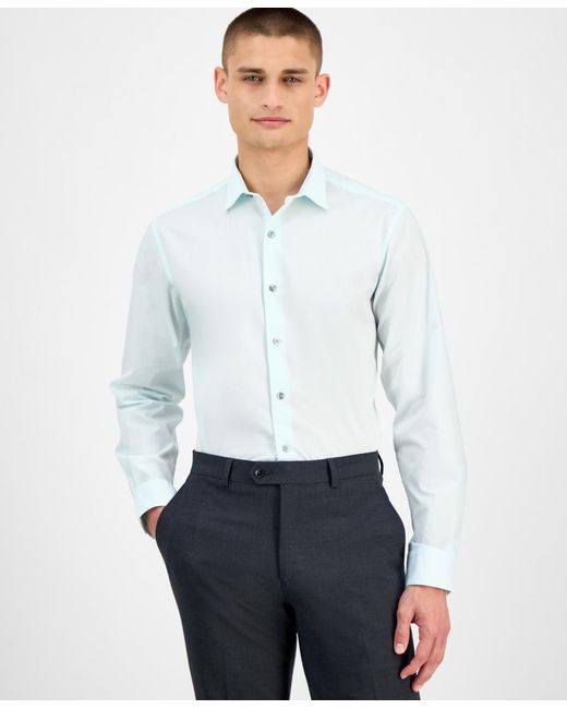 alfani dress shirts slim fit Amazon.com: Alfani Mens Slim fit Dress Shirt Small 14-14.5 32-33 White Blue : Clothing, Shoes & Jewelry