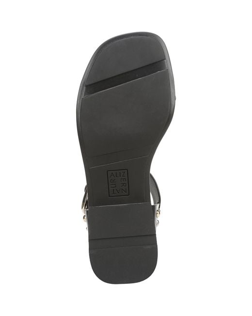 Naturalizer Black Brandy-stud Strappy Sandals