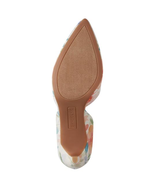 Bandolino White Grenow D'orsay Pointed Toe Pumps
