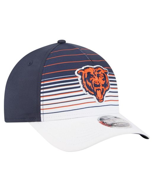 KTZ Blue White/navy Chicago Bears Adventure Gradient 9forty M-crown A-frame Adjustable Hat for men