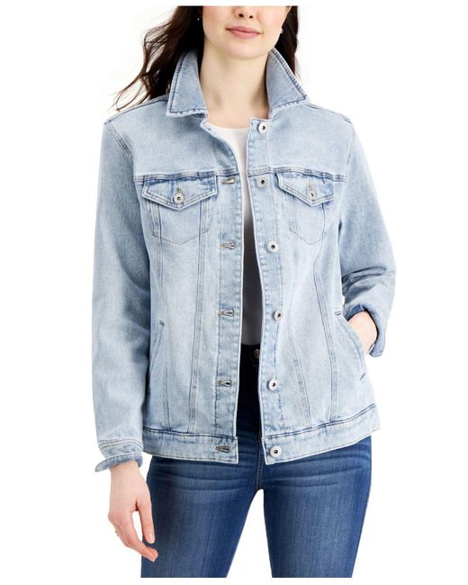 Style \u0026 Co. Petite Denim Trucker Jacket 