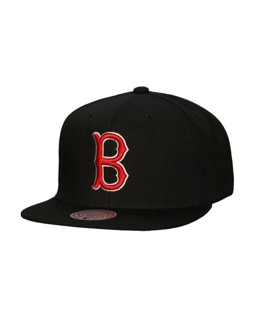 Boston Red Sox Mitchell & Ness Cooperstown Collection True Classics Snapback  Hat - Black