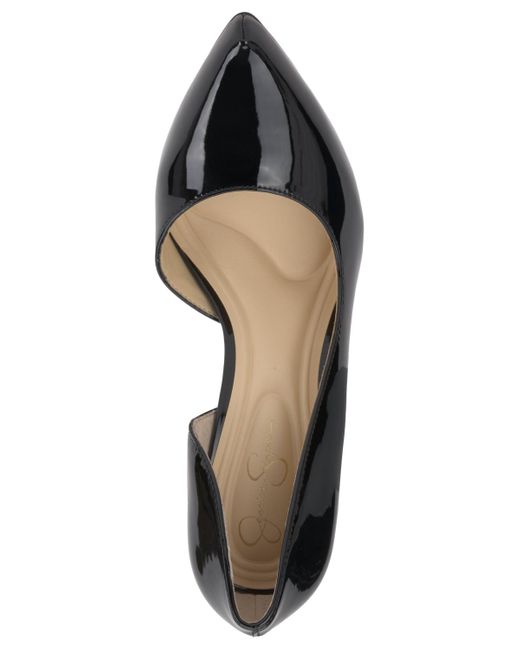 Jessica Simpson Black Talour Pointed-toe Slip-on D'orsay Pumps