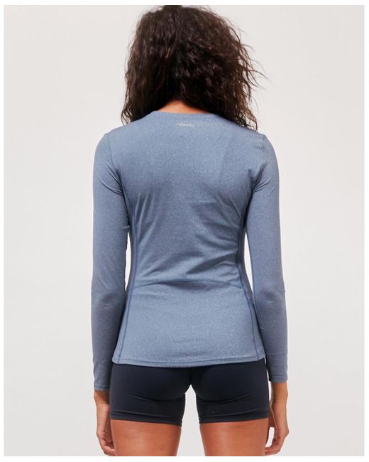 Rebody Active Blue To Practice Compression Long Sleeve Top