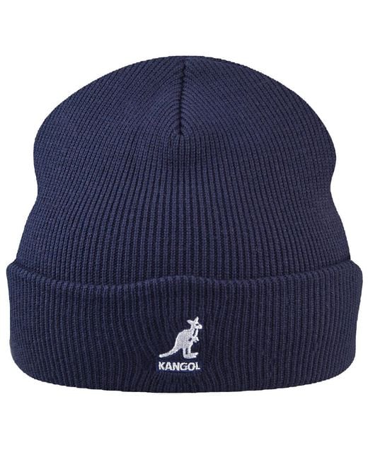 Kangol Blue Acrylic Cuff Pull-on Pull-ons & Beanies for men