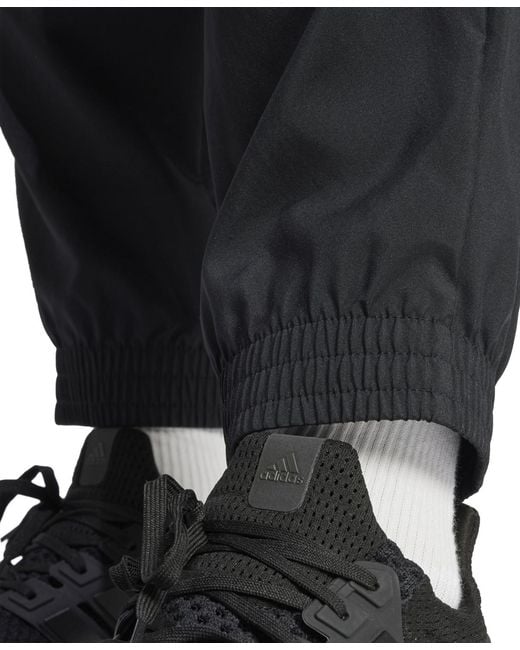 Adidas Black Essentials Small Logo Cargo Pants for men