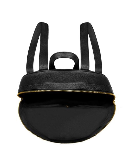 CHAMPS Black Leather Backpack