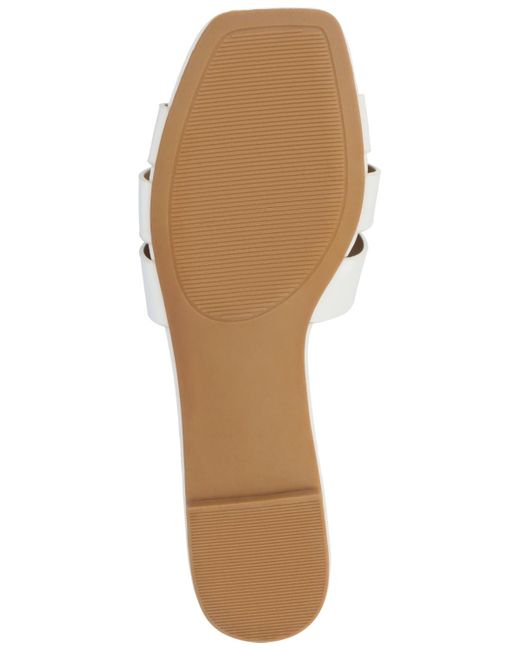 Journee Collection White Arrina Slip On Flat Sandals