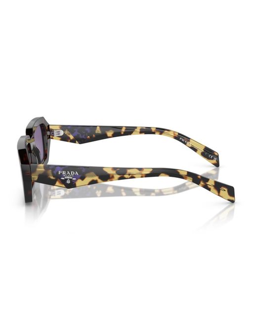 Prada Purple Symbole Geometric Sunglasses