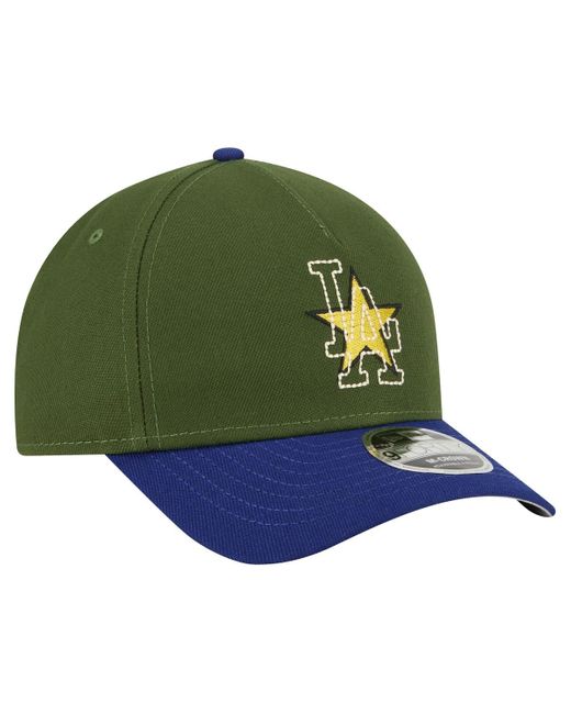 KTZ Green Los Angeles Dodgers City Feature 9forty A-frame Adjustable Hat for men