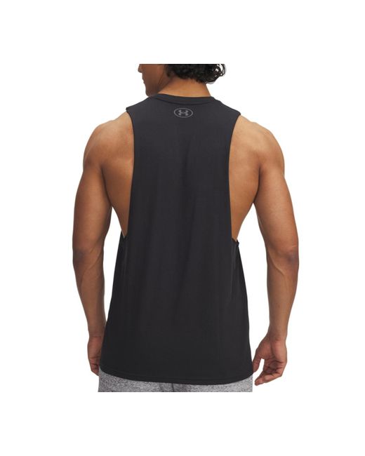 Under Armour Black Project Rock Brahma Bull Sleeveless Top for men