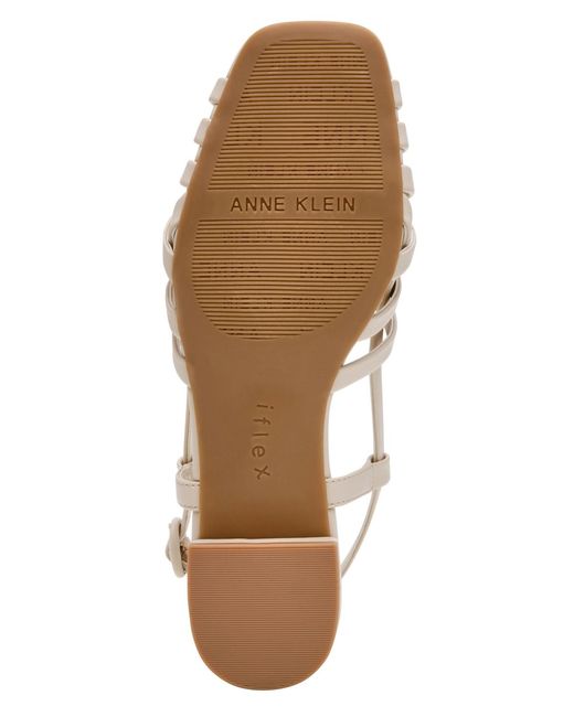 Anne Klein Metallic Fairfeild Square Toe Sandals