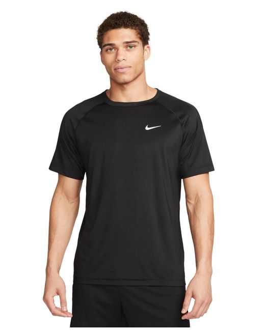 Nike Black Relaxed-fit Dri-fit Short-sleeve Fitness T-shirt for men