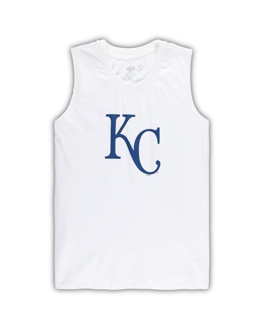 Concepts Sport Blue 2-piece White/royal Kansas City Royals Plus Size Tank Top And Shorts Sleep Set