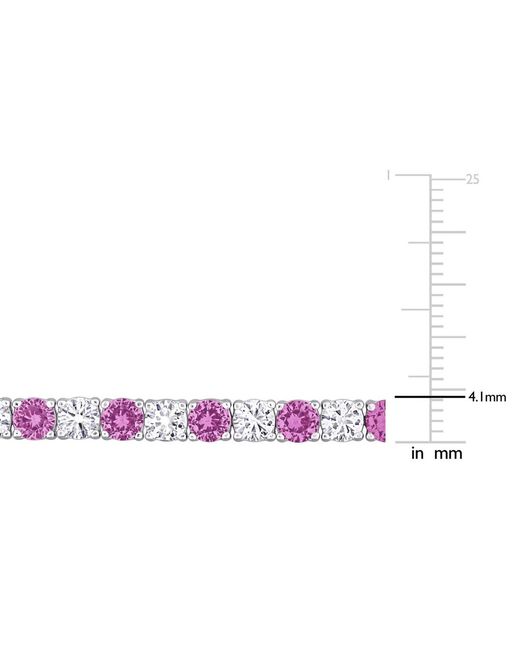 Macy's Pink Lab Created Gemstone Flex Bracelet