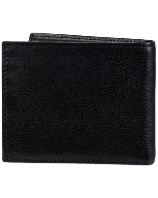Tommy Hilfiger Orson Ii Angled Flag Leather Rfid Passcase Wallet in ...