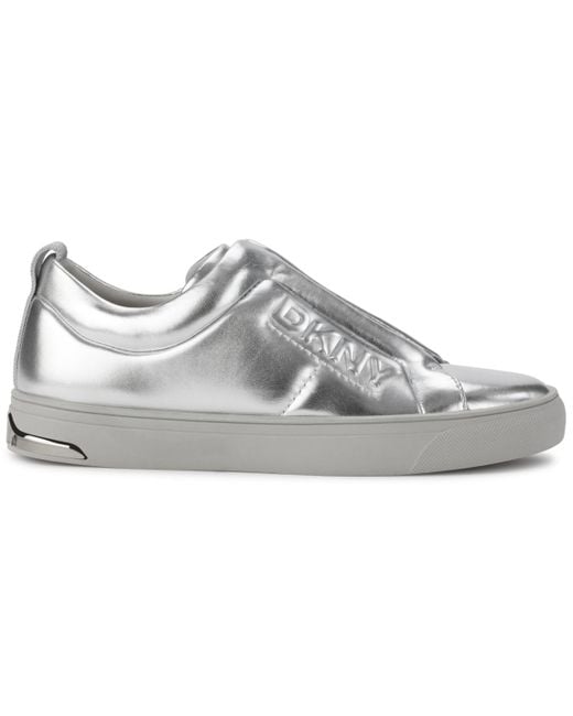 DKNY Metallic Shoes Sneaker,silver,9
