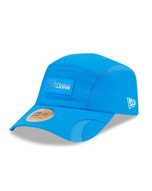 KTZ Blue Detroit Lions 2025 Sideline Runner Adjustable Hat for men