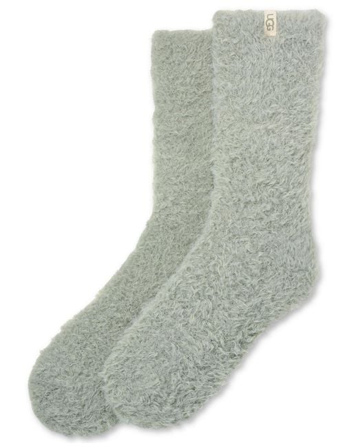 Ugg Gray Teddi Cozy Crew Socks