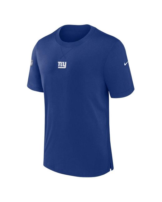 Nike Blue New York Giants 2023 Sideline Performance T-shirt for men