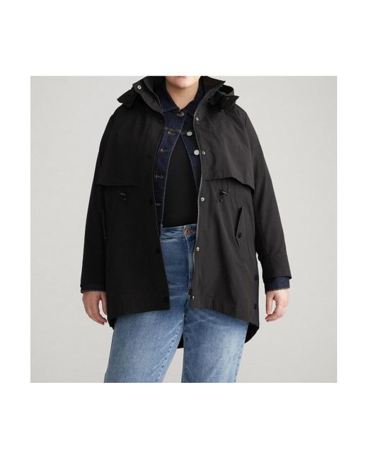 UNIVERSAL STANDARD Black Plus Size Precision Parka