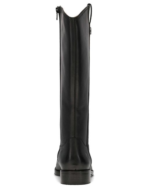 Frye Melissa Western Knee High Leather Boots in Black | Lyst