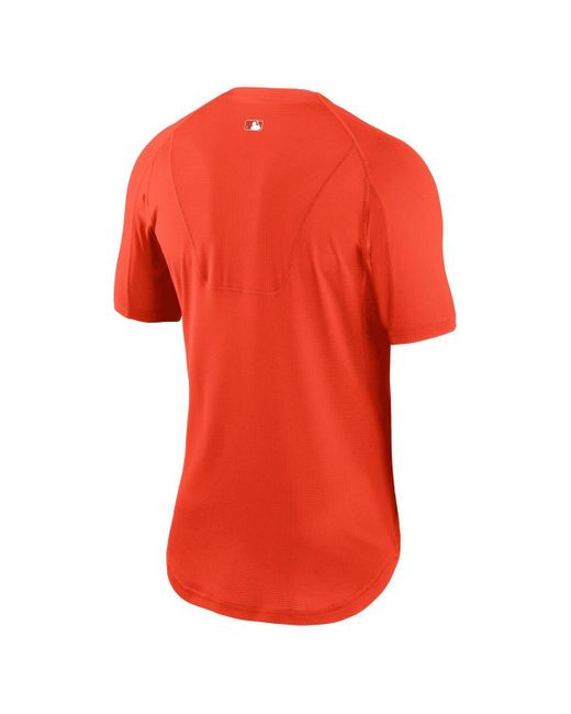 Nike Red San Francisco Giants City Connect Performance Raglan Base Layer Top for men