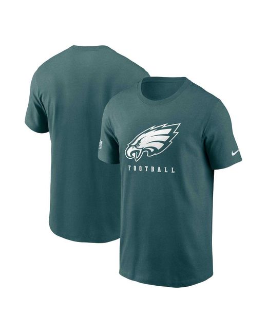 Philadelphia Eagles Nike Dri-Fit Cotton Long Sleeve Raglan T-Shirt - Mens