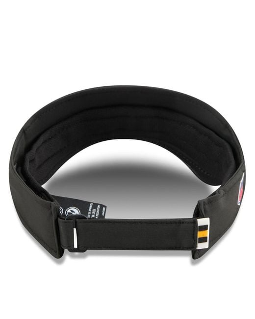 KTZ Black Pittsburgh Steelers 2025 Sideline Visor Hat for men