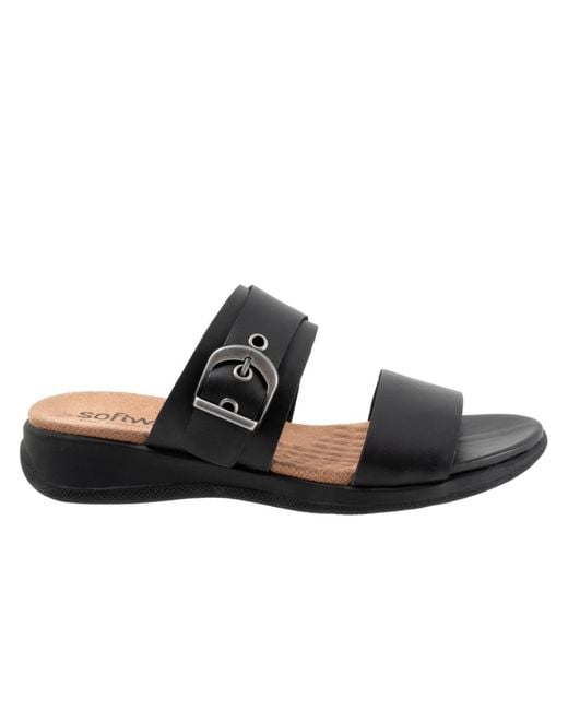 Softwalk® Black Toki Sandal