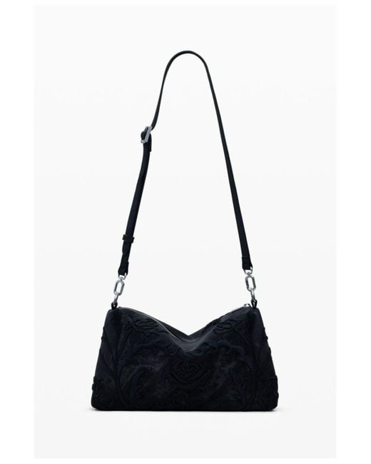 Desigual White Medium 3d Embossed Bag