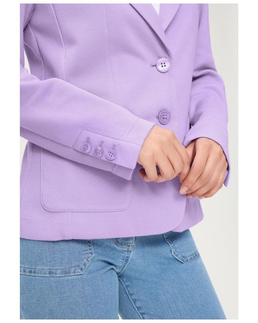 Olsen Purple Pique Blazer
