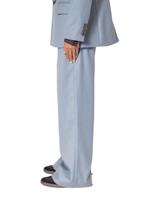 MNML Blue Played Suit Pants for men