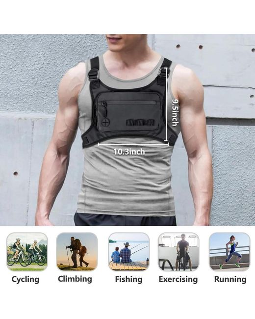 Batfox Black Running Chest Pack