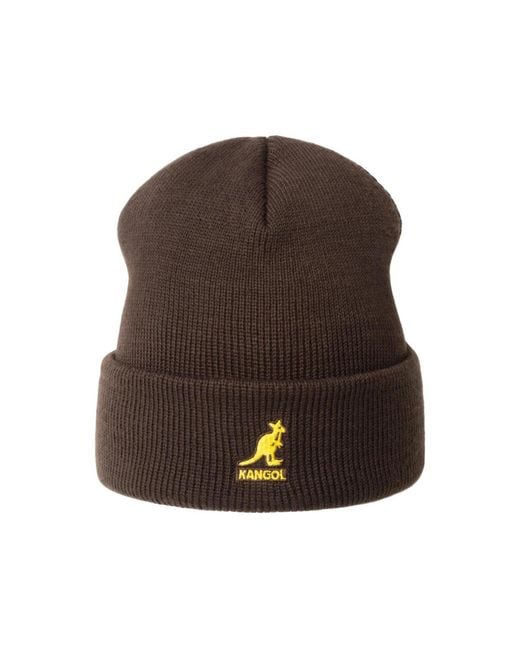 Kangol Black Acrylic Cuff Pull-on Pull-ons & Beanies for men