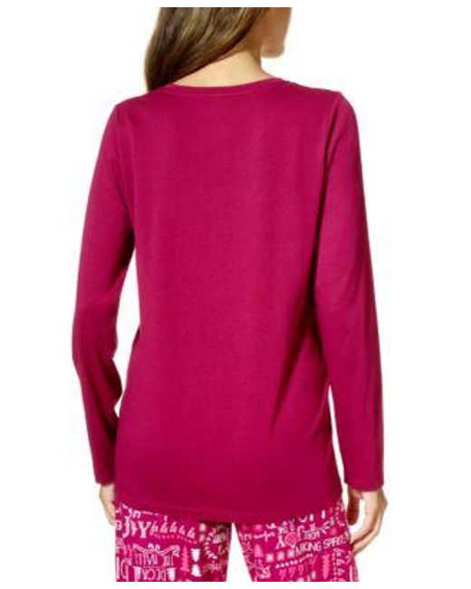 Hue Pajama Top Bottoms in Red Lyst