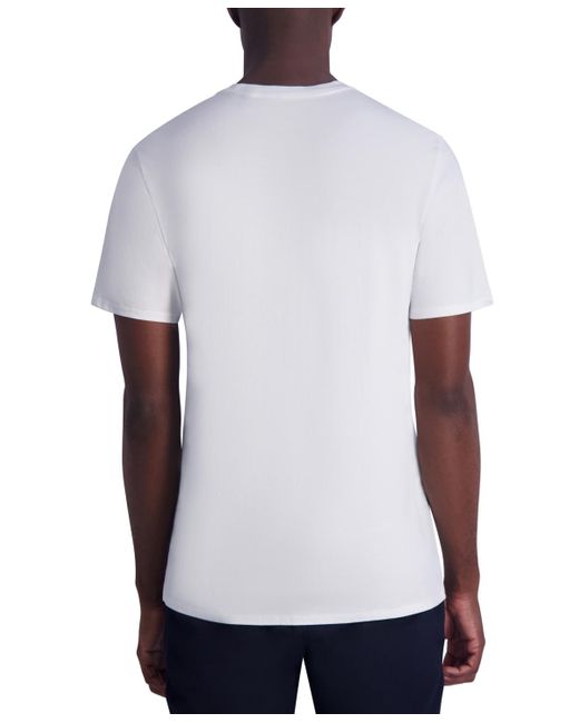 Karl Lagerfeld White Surfer Cat Karl Graphic T-shirt for men