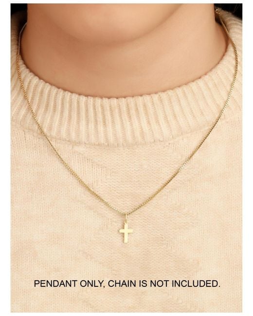 DEVATA Metallic Cross Pendant