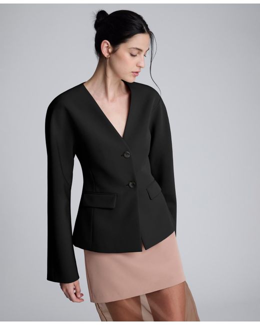 Kenneth Cole Black Long Sleeve Blazer